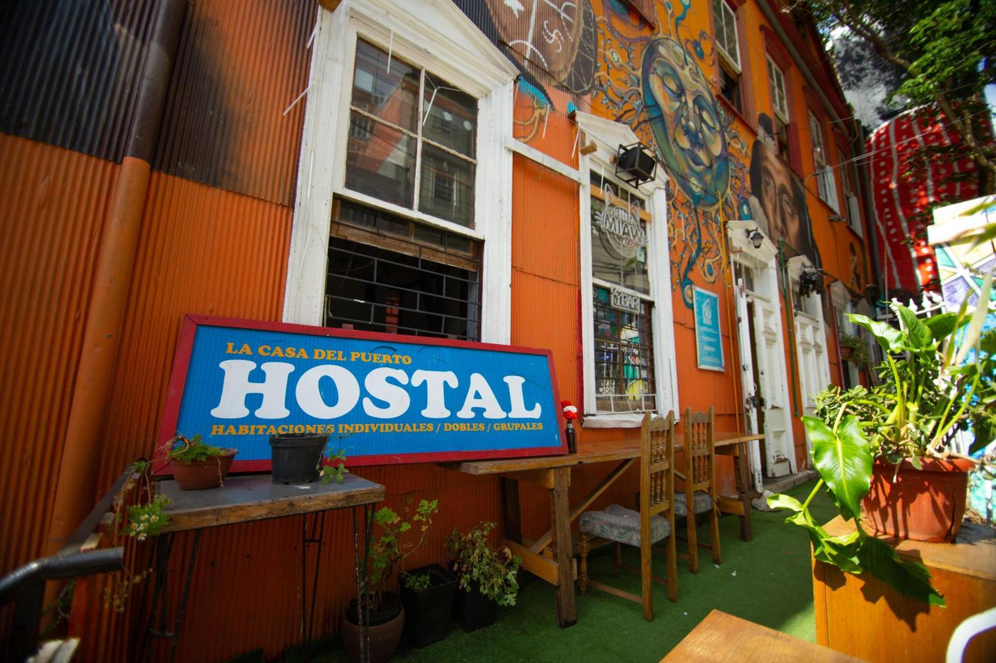 La Casa Del Puerto, Hostal Cultural, Cerro Alegre Valparaíso Buitenkant foto